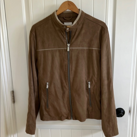 Zara Brown Suede Lightweight Jacket -Men - Picture 1 of 7